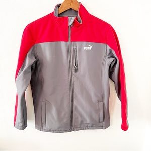 Puma Soft Shell Jacket-Boys-Size-Large